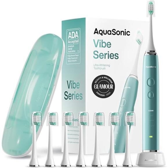 Aquasonic Vibe Series Ultra-Whitening Toothbrush – ADA Accepted Power - Picture 6 of 6